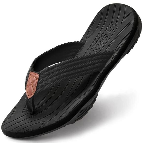 BRAND NEW Flip Flops for Men Black - Picture 1 of 5